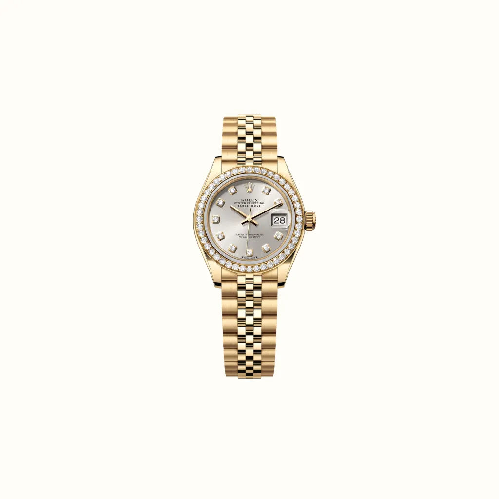 Vandor Datejust 28mm 279138RBR Silver Diamond Dial