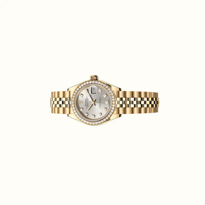 Vandor Datejust 28mm 279138RBR Silver Diamond Dial