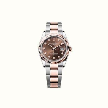 Vandor Datejust 36mm 126231 Oyster Chocolate Diamond Dial