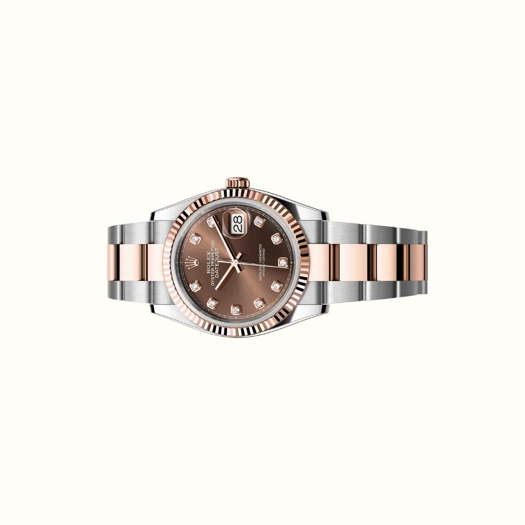 Vandor Datejust 36mm 126231 Oyster Chocolate Diamond Dial