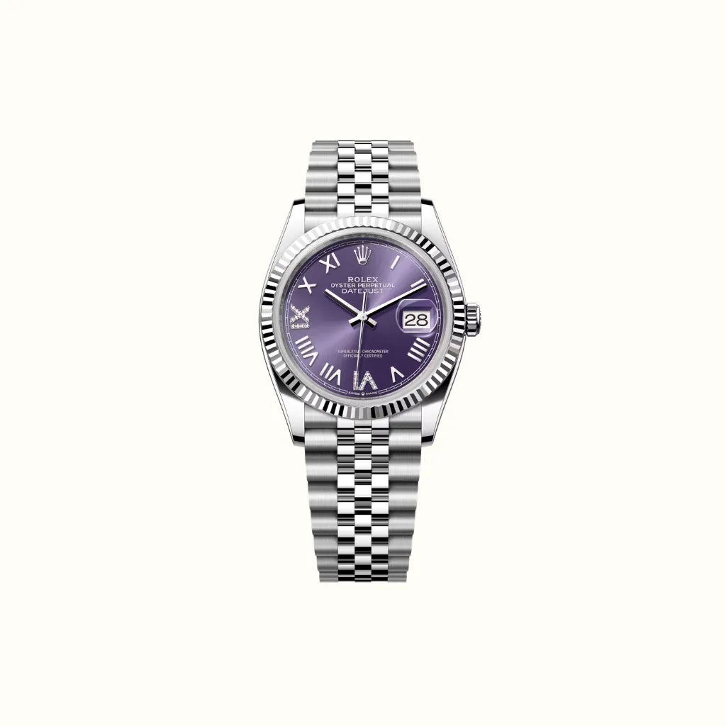 Vandor Datejust 36mm 126234 Purple Roman Dial