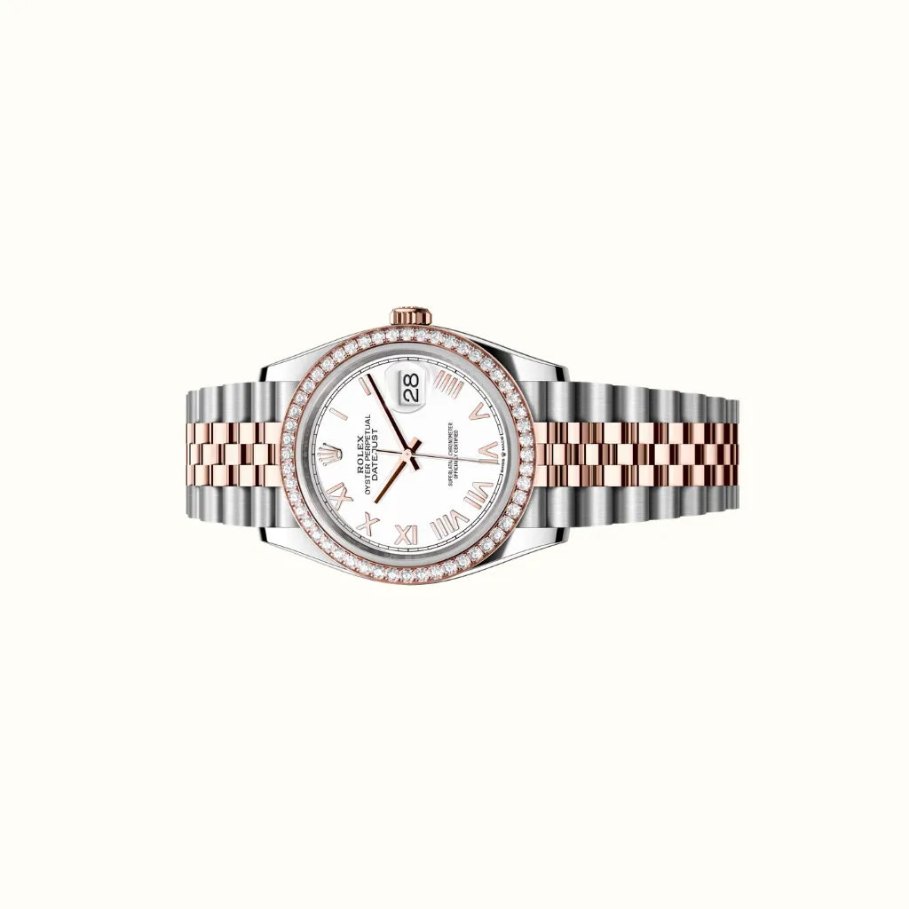 Vandor Datejust 36mm 126281RBR White Roman Dial