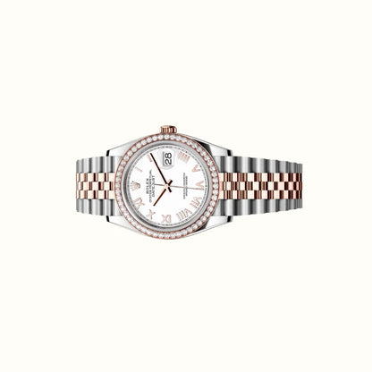 Vandor Datejust 36mm 126281RBR White Roman Dial