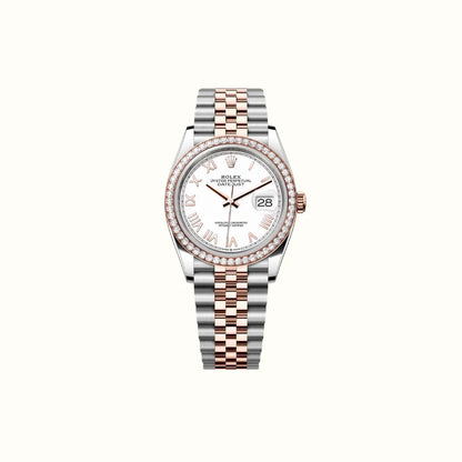 Vandor Datejust 36mm 126281RBR White Roman Dial