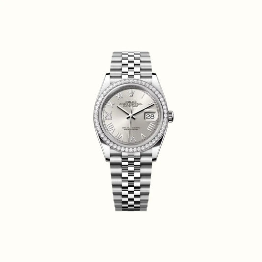 Vandor Datejust 36mm 126284RBR Silver Roman Dial