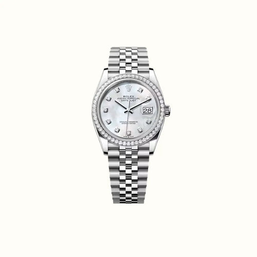 Vandor Datejust 36mm 126284RBR White Pearl Diamond Dial
