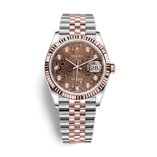 Vandor Datejust 41mm 126331 Chocolate Diamond Dial Jubilee Everose Rolesor