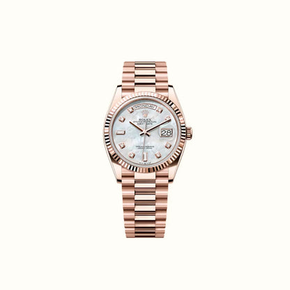 Vandor Day-Date 36mm 128235 Pearlescent White Dial