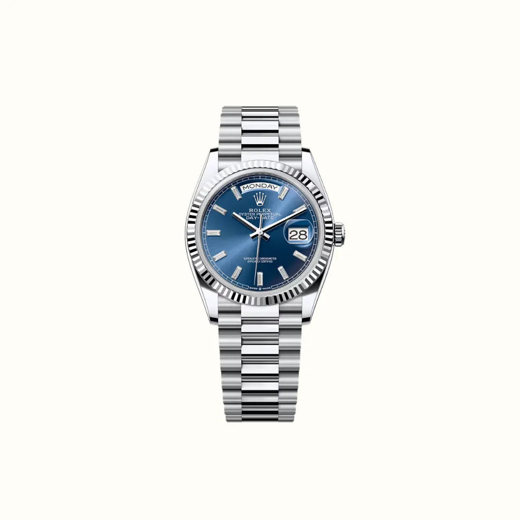 Vandor Day-Date 36mm 128236 Blue Dial