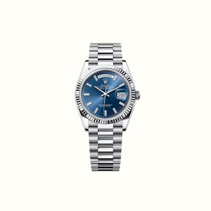 Vandor Day-Date 36mm 128236 Blue Dial