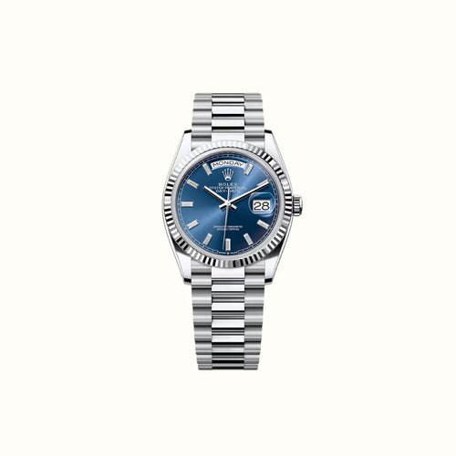 Vandor Day-Date 36mm 128236 Blue Dial