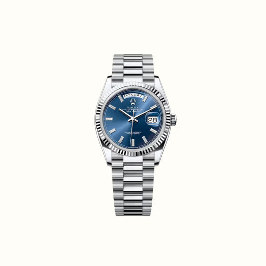 Vandor Day-Date 36mm 128236 Blue Dial