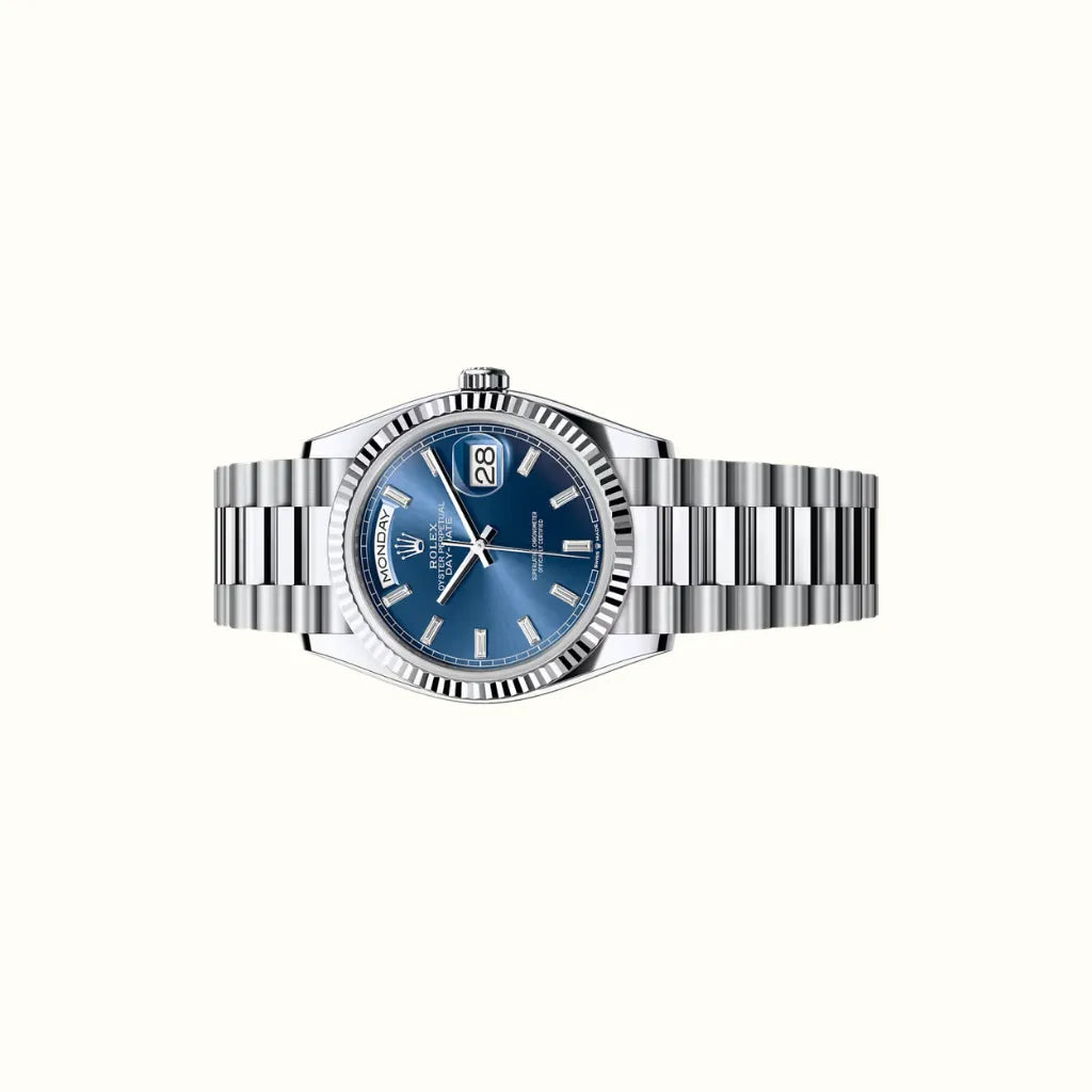 Vandor Day-Date 36mm 128236 Blue Dial