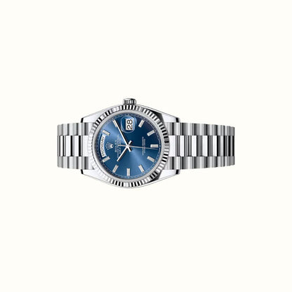 Vandor Day-Date 36mm 128236 Blue Dial