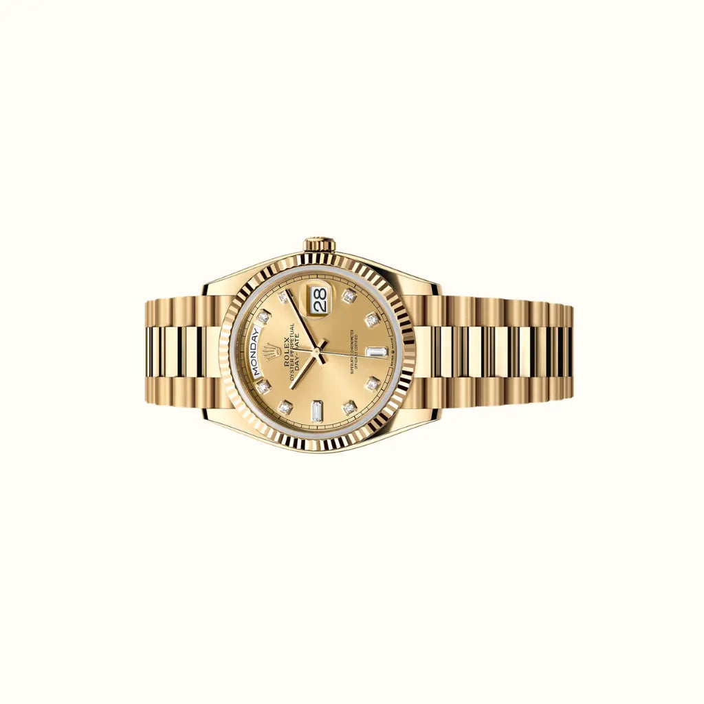 Vandor Day-Date 36mm 128238 Champagne Dial Oyster