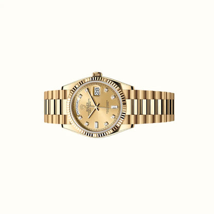 Vandor Day-Date 36mm 128238 Champagne Dial Oyster