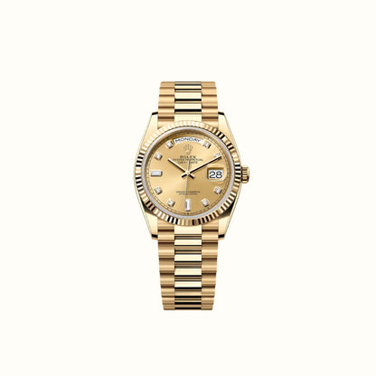 Vandor Day-Date 36mm 128238 Champagne Dial Oyster