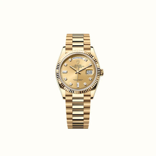 Vandor Day-Date 36mm 128238 Champagne Dial Oyster