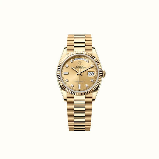 Vandor Day-Date 36mm 128238 Champagne Dial Oyster