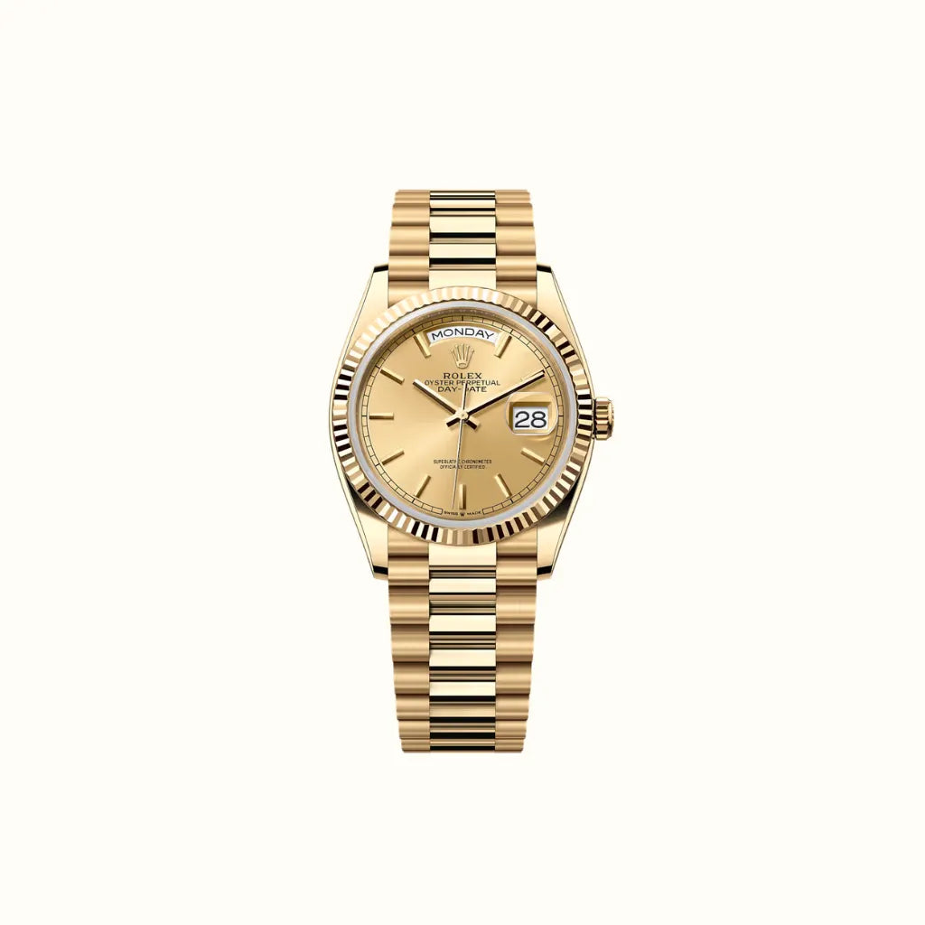 Vandor Day-Date 36mm 128238 Champagne Dial