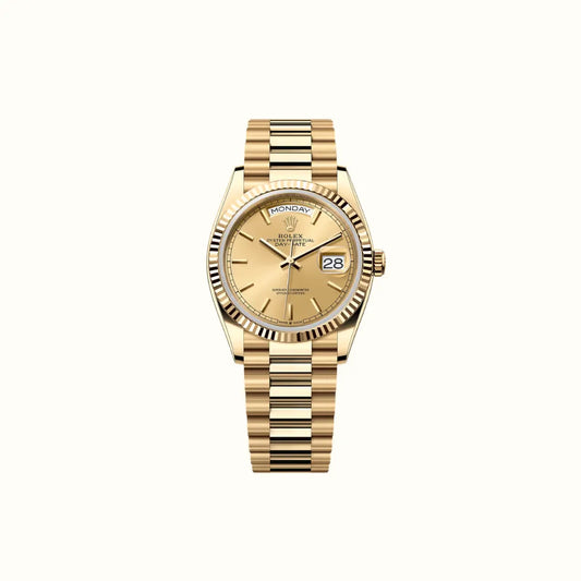 Vandor Day-Date 36mm 128238 Champagne Dial