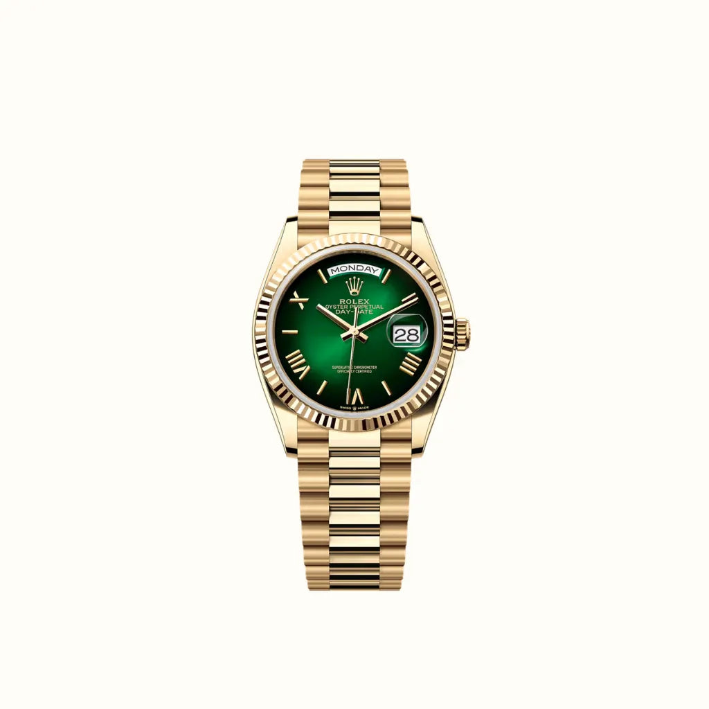 Vandor Day-Date 36mm 128238 Green Dial