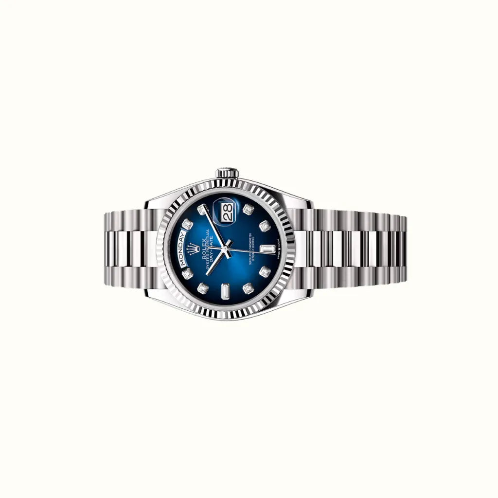 Vandor Day-Date 36mm 128239 Blue Dial