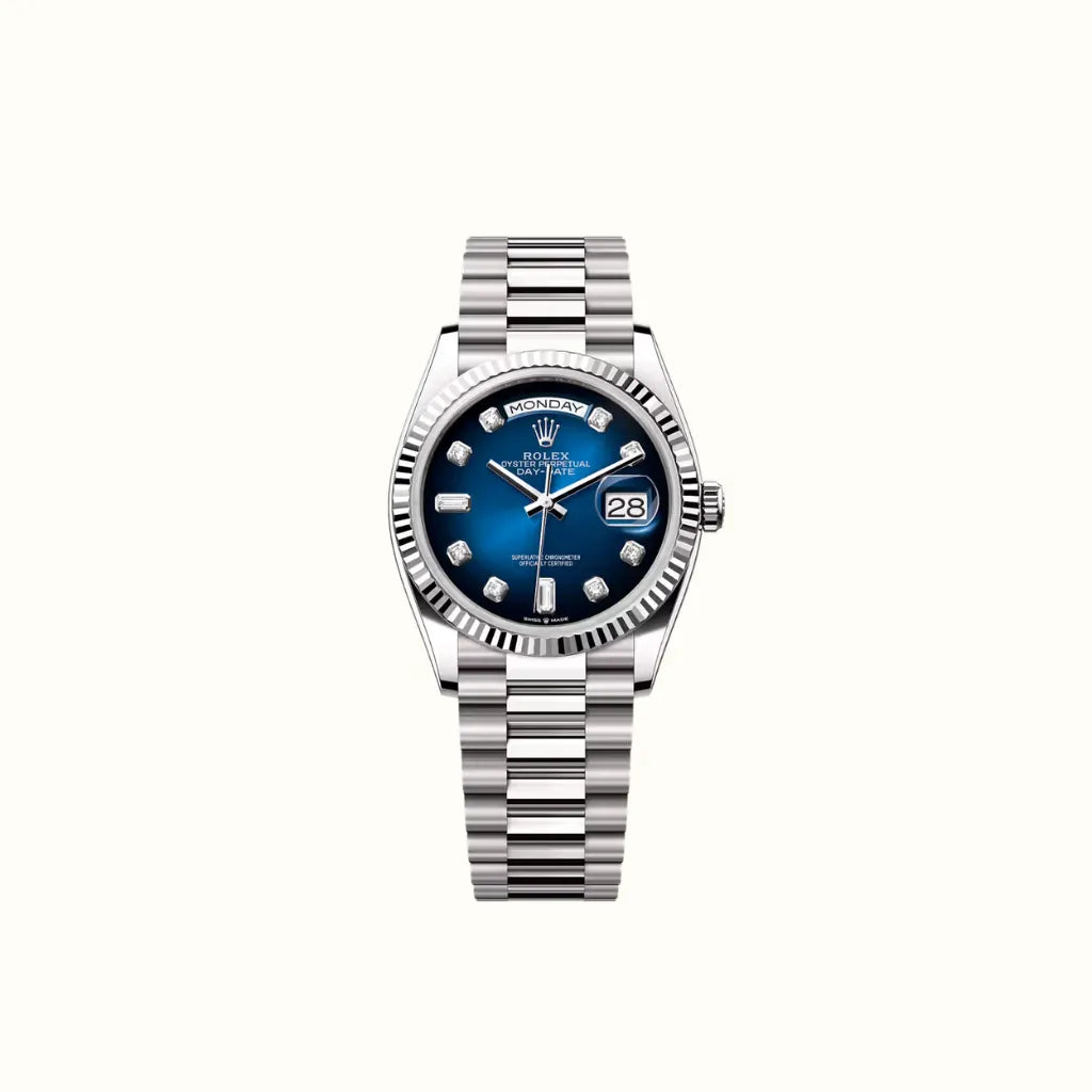 Vandor Day-Date 36mm 128239 Blue Dial