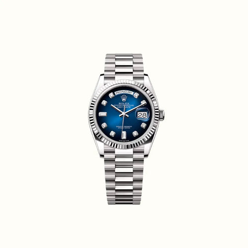 Vandor Day-Date 36mm 128239 Blue Dial