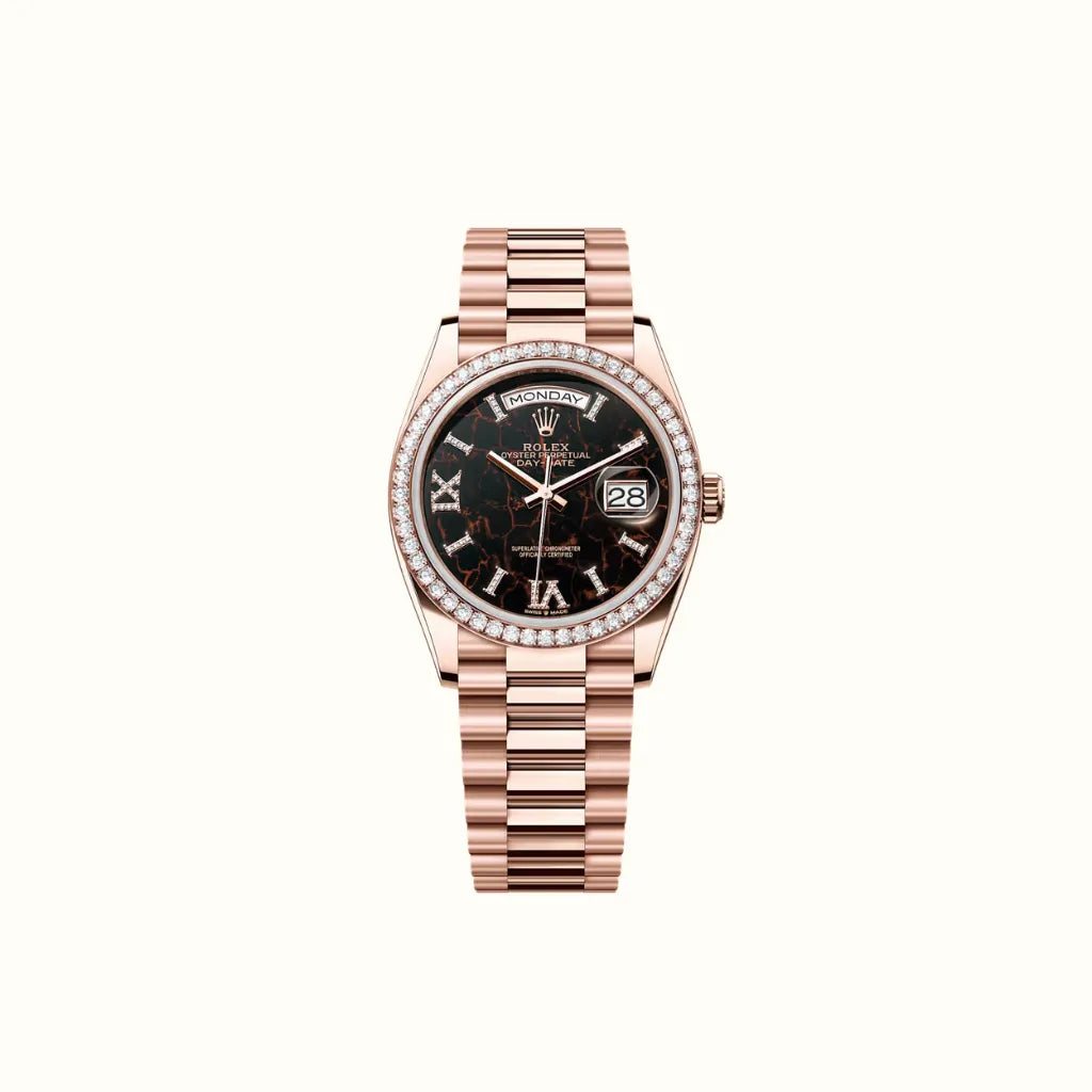 Vandor Day-Date 36mm 128345RBR Eisenkiesel Dial