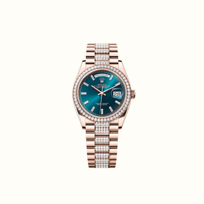Vandor Day-Date 36mm 128345RBR Teal Blue Dial
