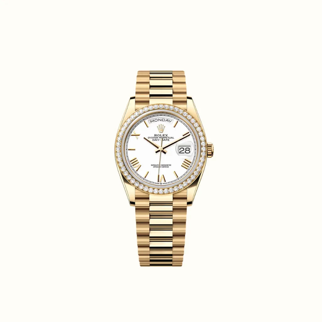 Vandor Day-Date 36mm 128348RBR White Dial