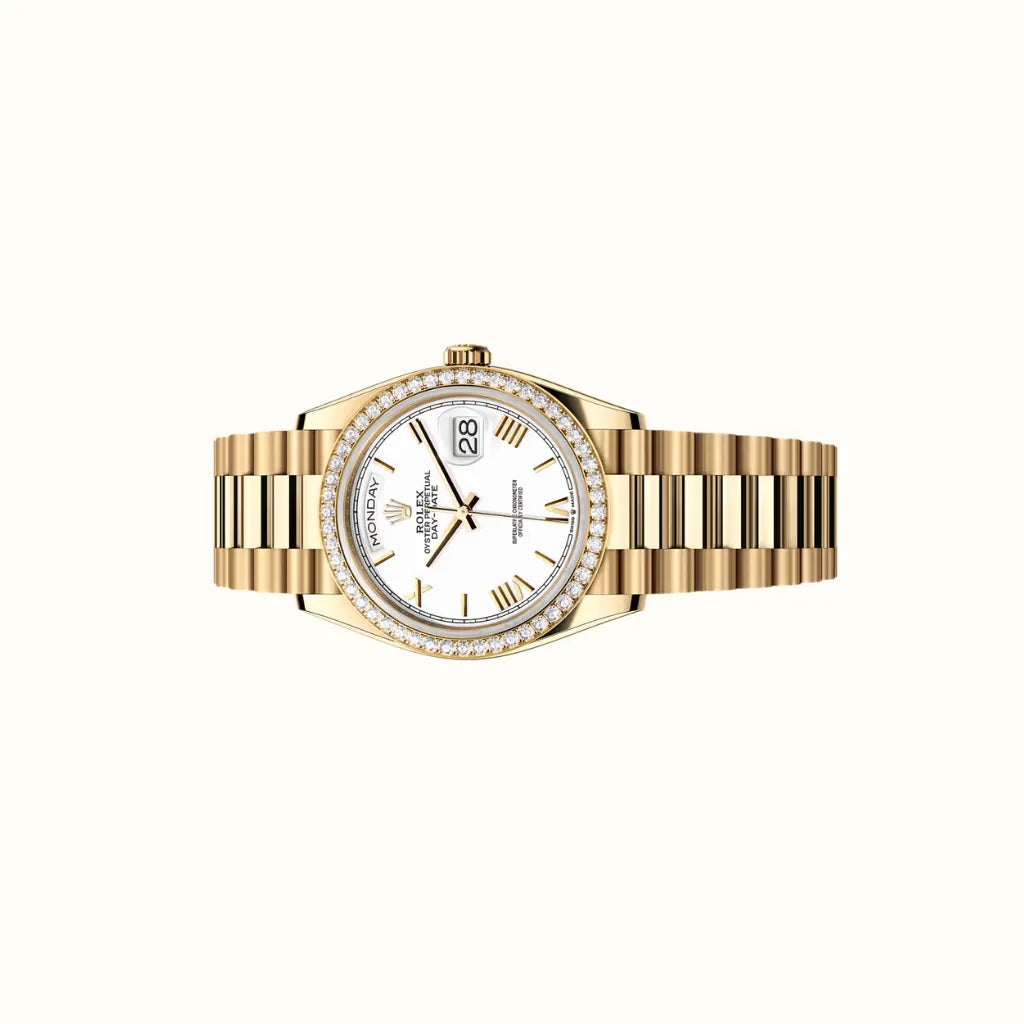 Vandor Day-Date 36mm 128348RBR White Dial