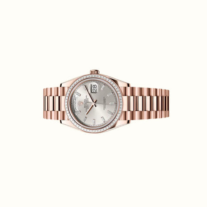 Vandor Day-Date 36mm 128395TBR Silver Dial