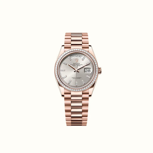 Vandor Day-Date 36mm 128395TBR Silver Dial