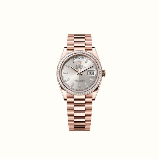 Vandor Day-Date 36mm 128395TBR Silver Dial