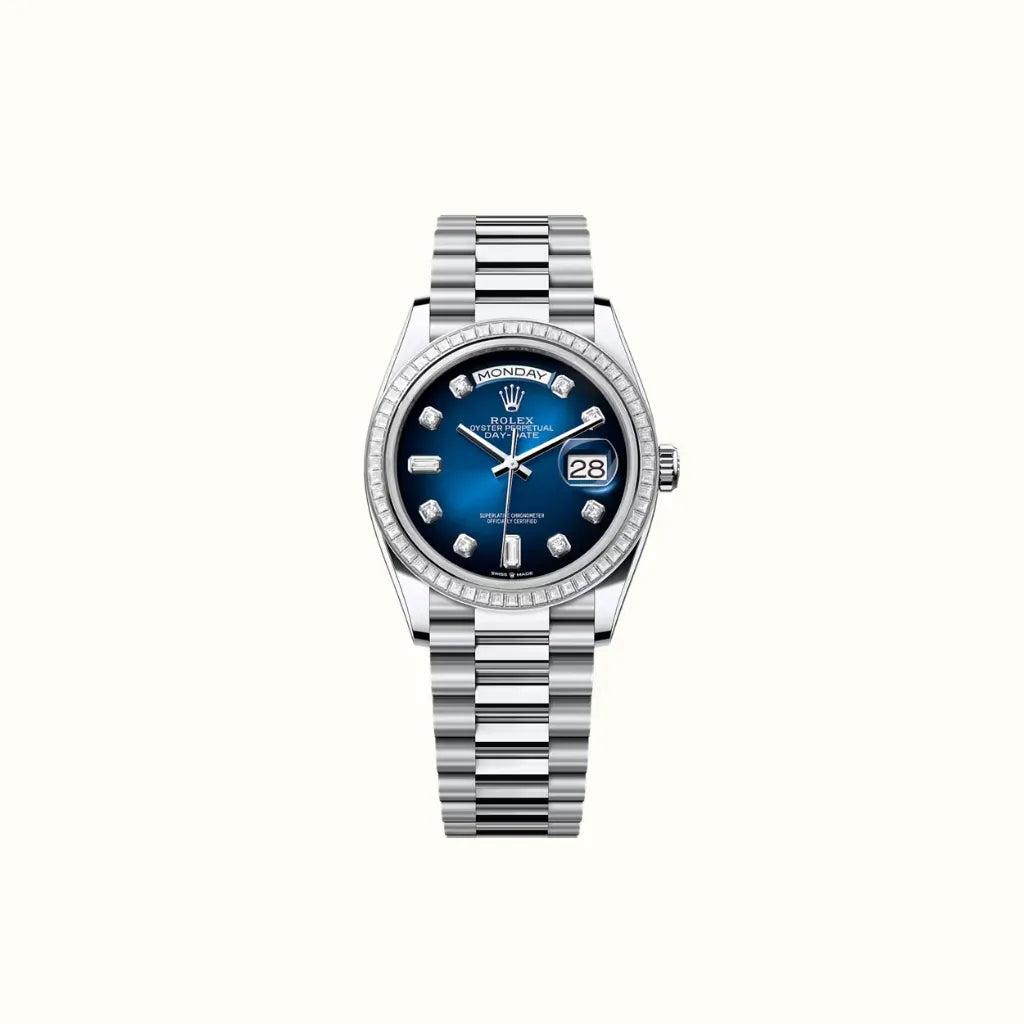 Vandor Day-Date 36mm 128396TBR Blue Dial