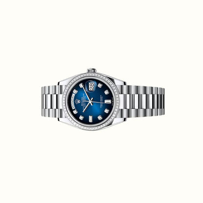 Vandor Day-Date 36mm 128396TBR Blue Dial