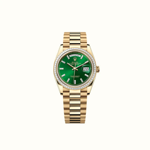 Vandor Day-Date 36mm 128398TBR Green Dial