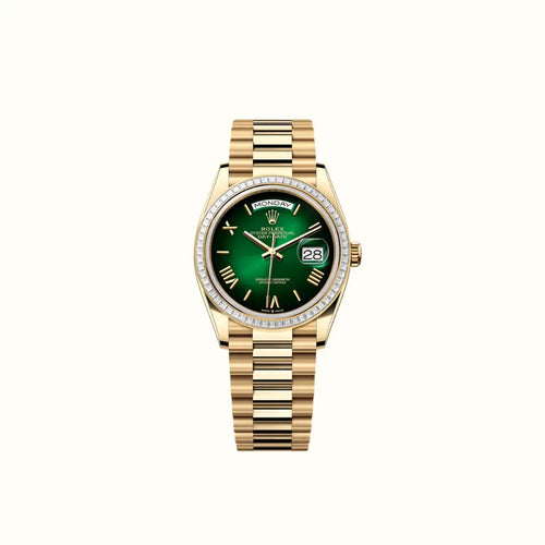 Vandor Day-Date 36mm 128398TBR Green Ombre Dial