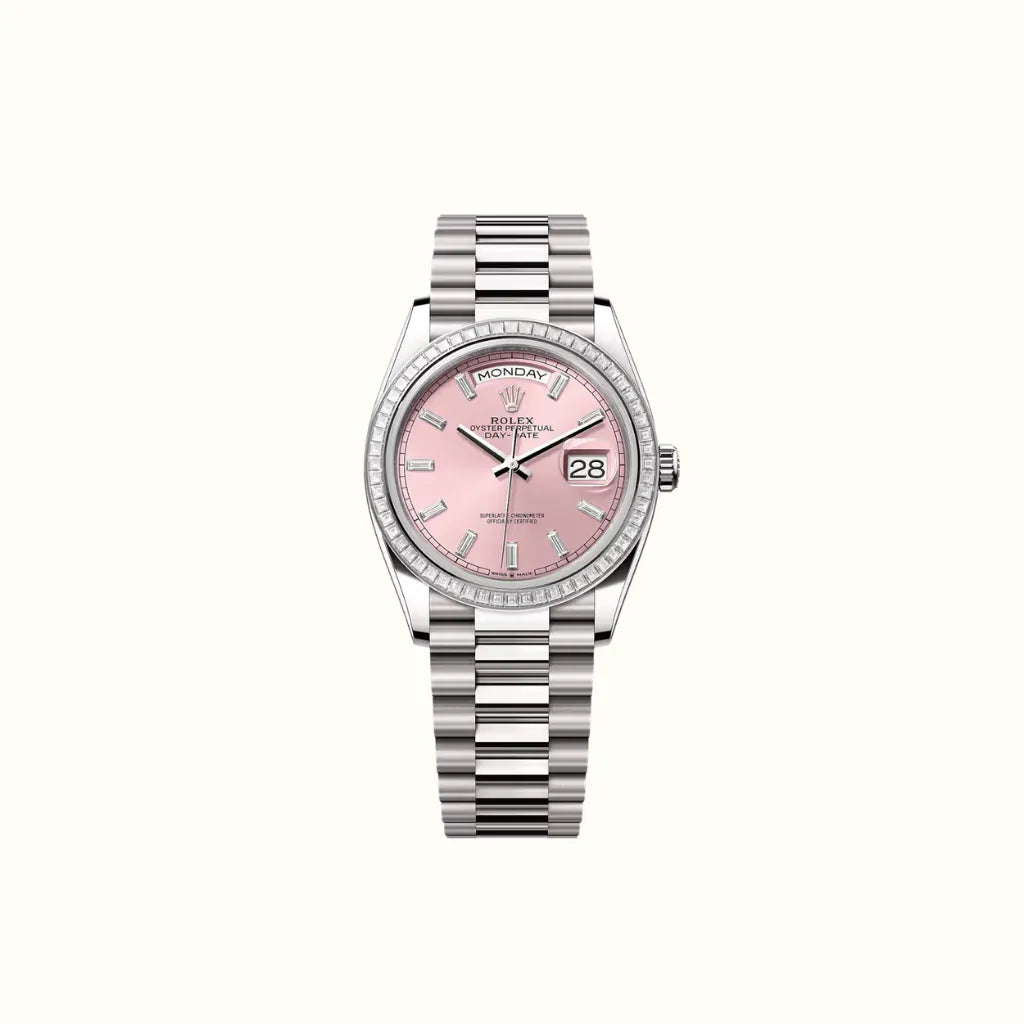 Vandor Day-Date 36mm 128399TBR Pink Dial