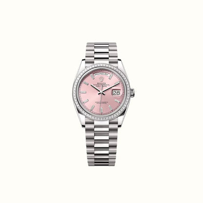 Vandor Day-Date 36mm 128399TBR Pink Dial