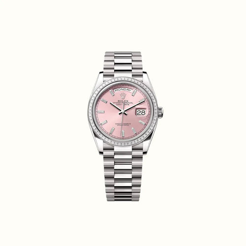 Vandor Day-Date 36mm 128399TBR Pink Dial