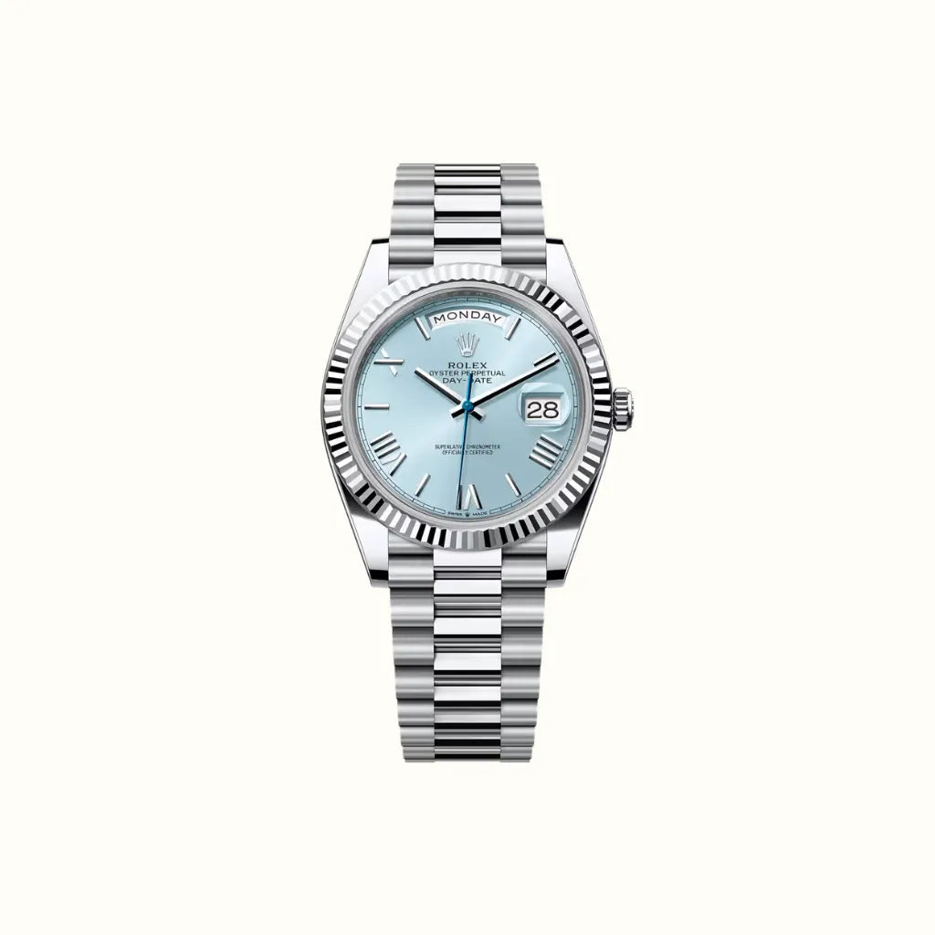 Vandor Day-Date 40mm 228236 Ice Blue Dial