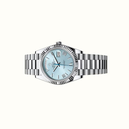 Vandor Day-Date 40mm 228236 Ice Blue Dial