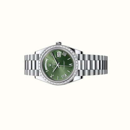 Vandor Day-Date 40mm 228396TBR Olive Green Dial