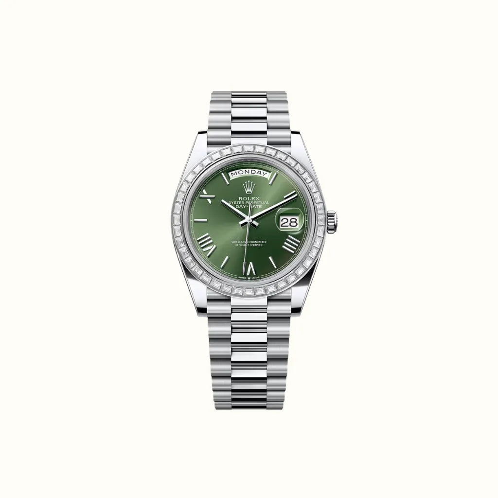 Vandor Day-Date 40mm 228396TBR Olive Green Dial