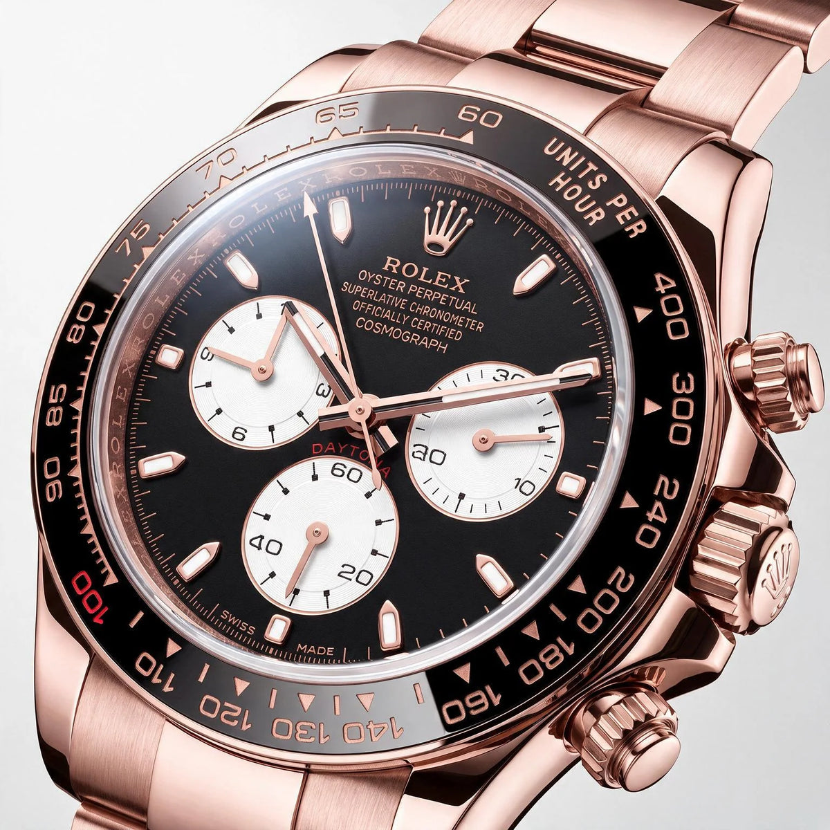 Vandor Cosmograph Daytona ‘Le Mans’ Everose Gold Bright Black Dial Men's Watch | RL 40 126525LN 2025