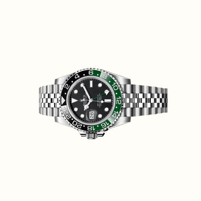 Vandor GMT 40mm 126720VTNR Jubilee Black Dial