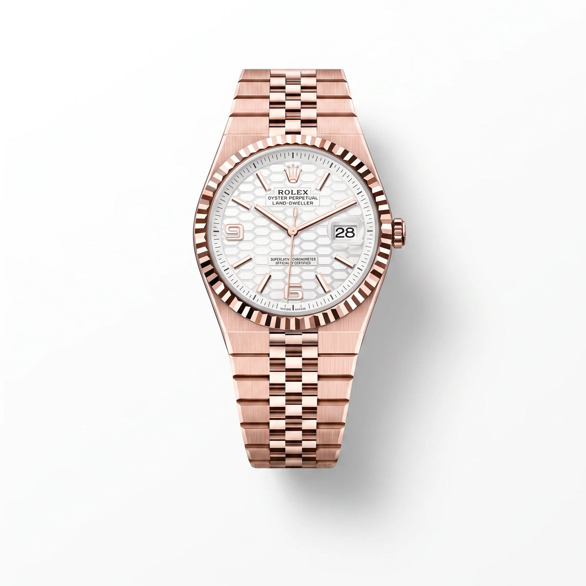 Vandor Land-Dweller Oyster Everose gold White Dial | RL40 M127335-0001